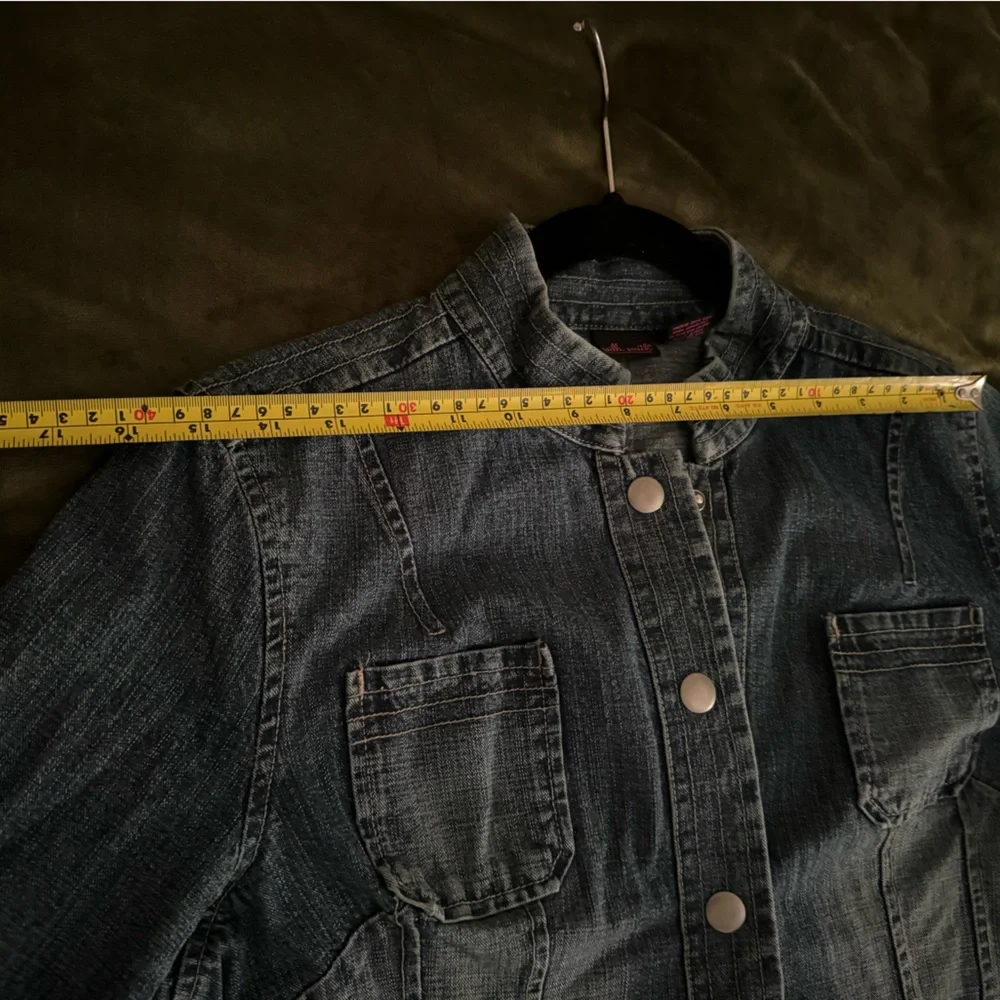 Womens WILL SMITH Denim Jean Jacket Size 12 Gentle Used - Picture 6 of 7